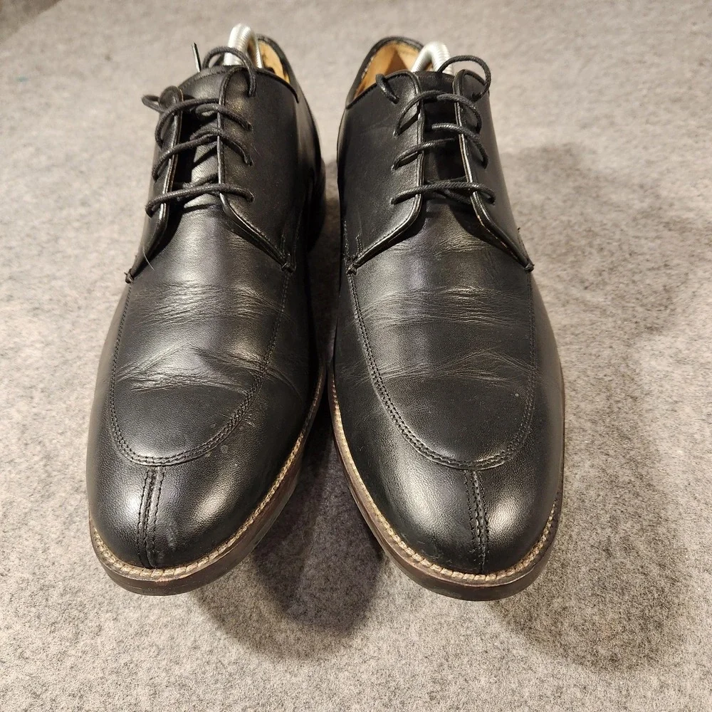 Cole Haan Dress Shoes Mens Size 9.5 Black Leather Oxford Derby‎ C13078